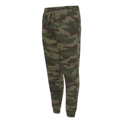 HB Forest Camo Sweatpants - hdlm.brgnd