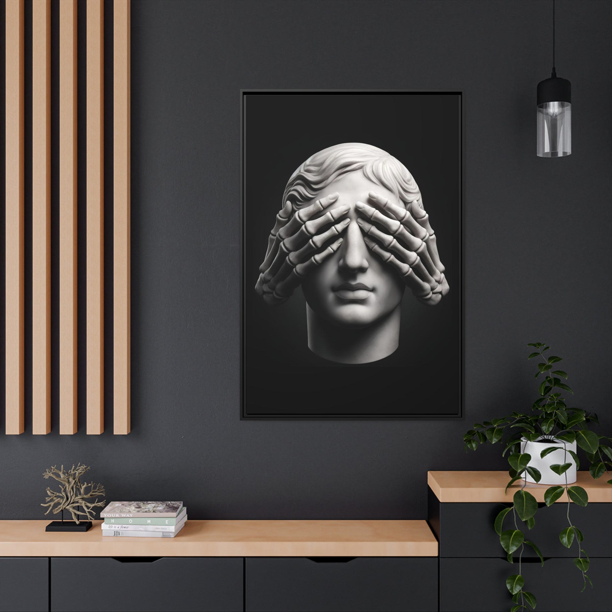 See No Evil Canvas & Frame - hdlm.brgnd