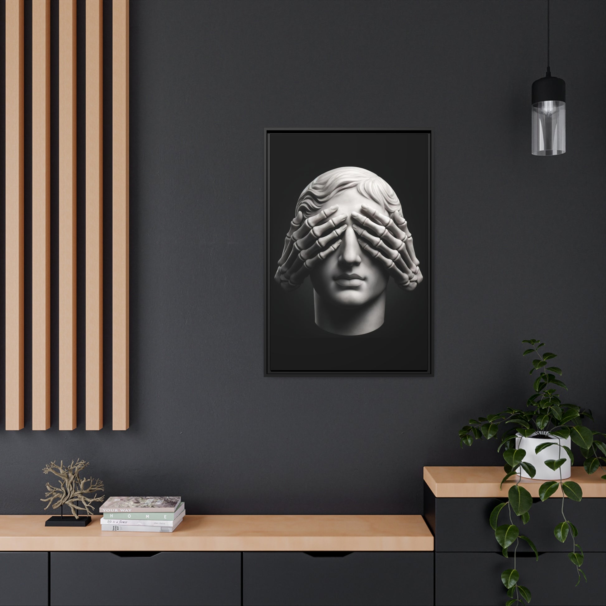 See No Evil Canvas & Frame - hdlm.brgnd