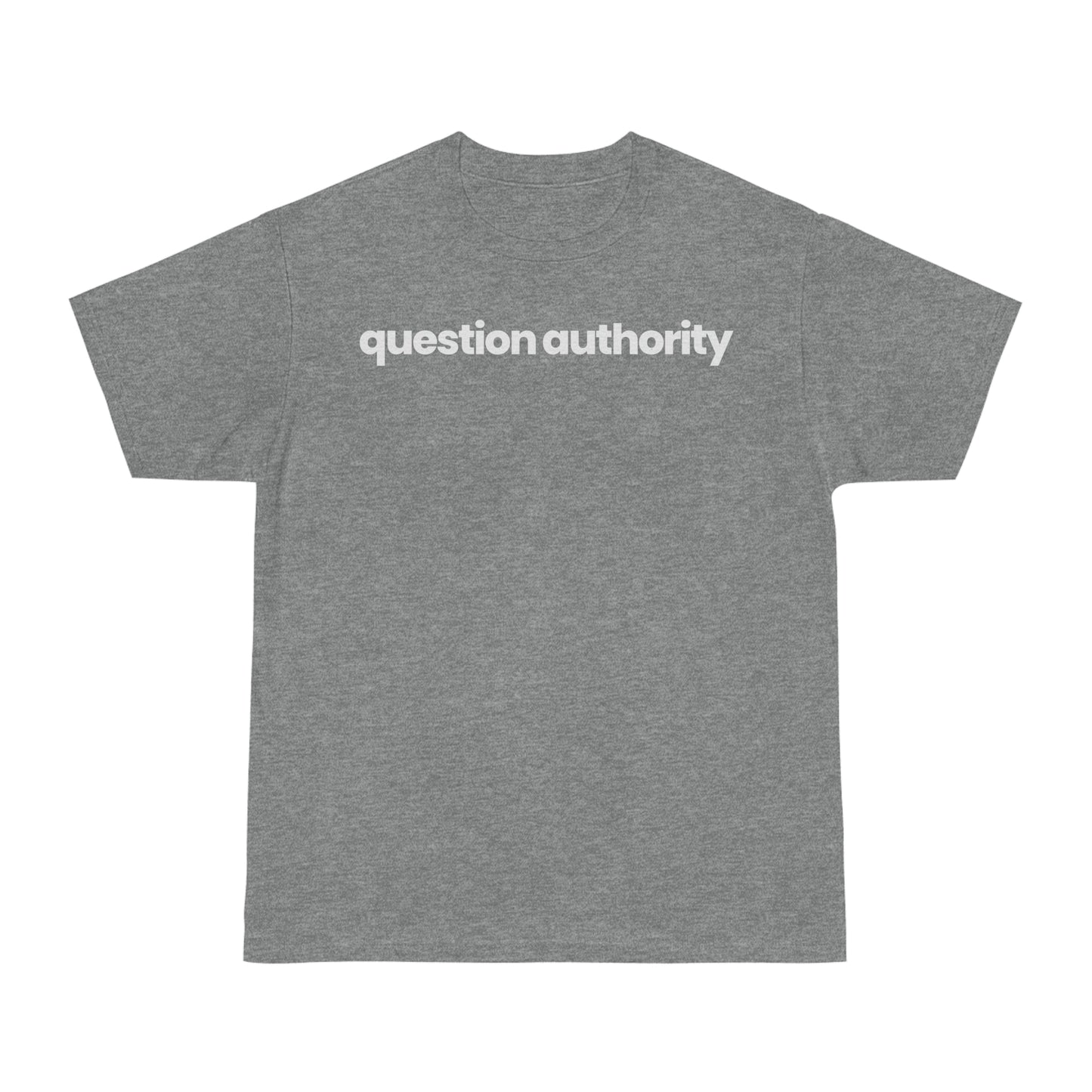 Question Authority T-shirt - hdlm.brgnd