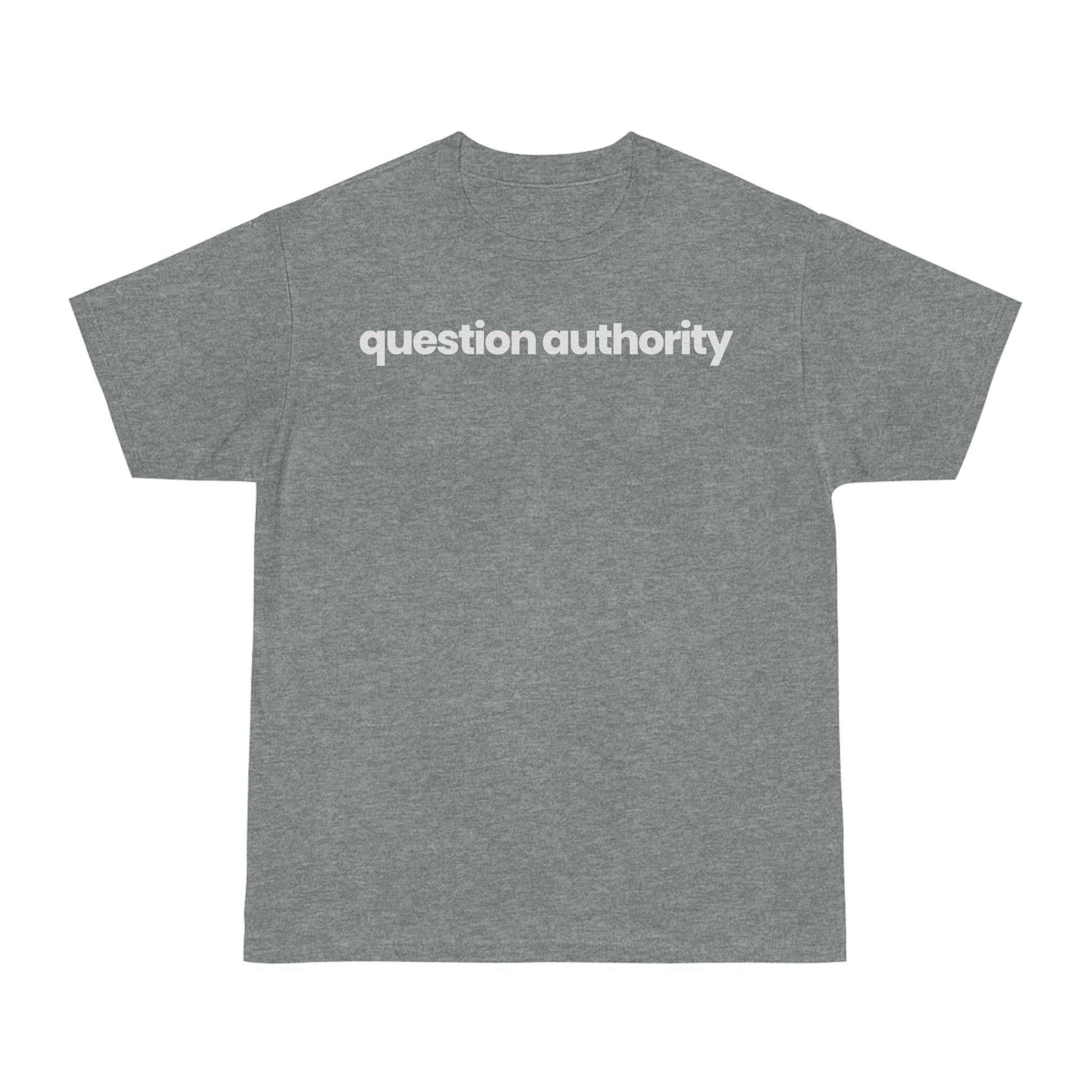 Question Authority T-shirt - hdlm.brgnd