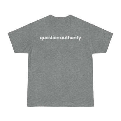 Question Authority T-shirt - hdlm.brgnd