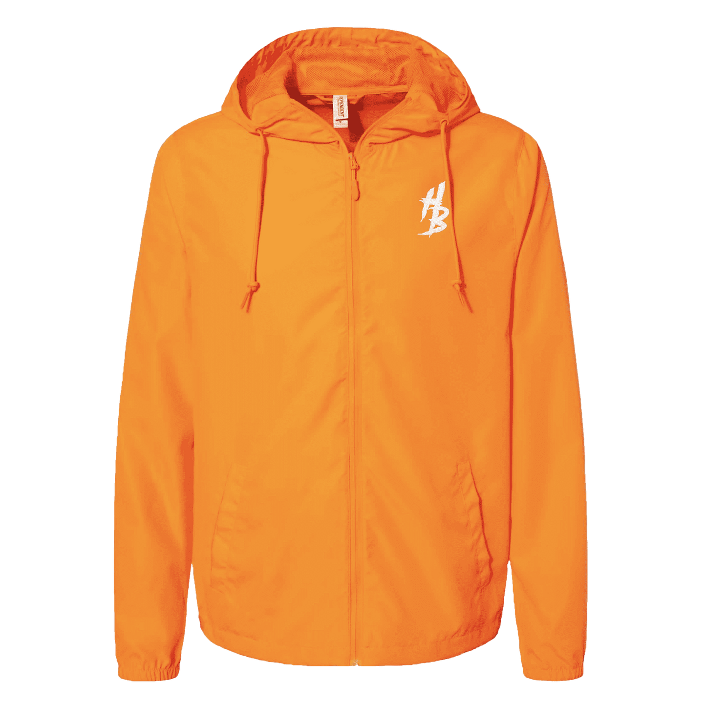 Orange Lightweight Windbreaker - hdlm.brgnd