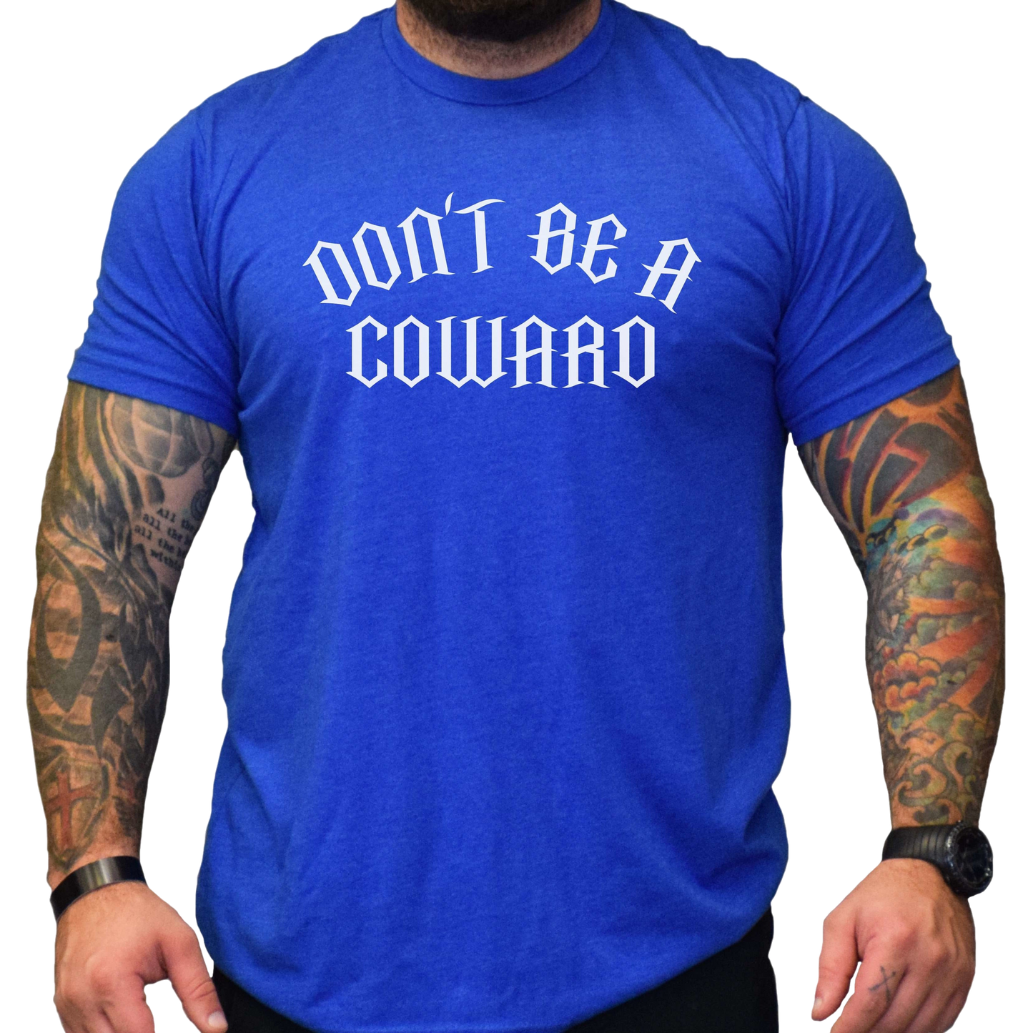 Don't Be A Coward Men's T-Shirt - hdlm.brgnd