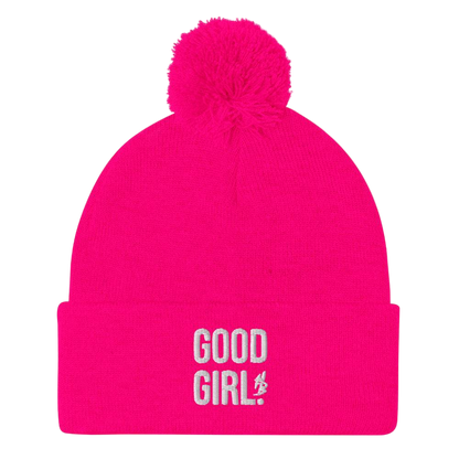 Good Girl Pom-Pom Beanie - hdlm.brgnd