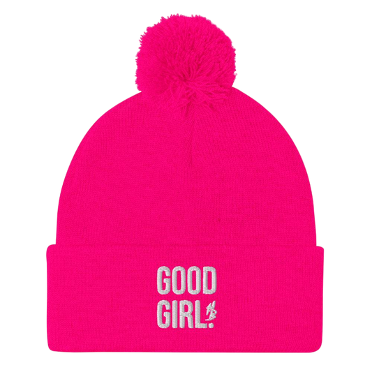 Good Girl Pom-Pom Beanie - hdlm.brgnd