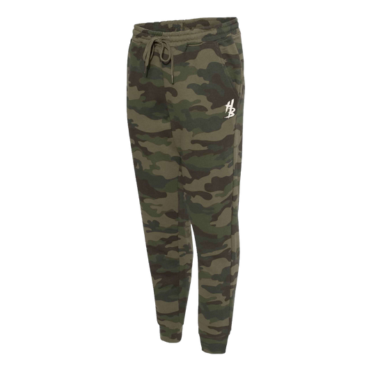 HB Forest Camo Sweatpants - hdlm.brgnd