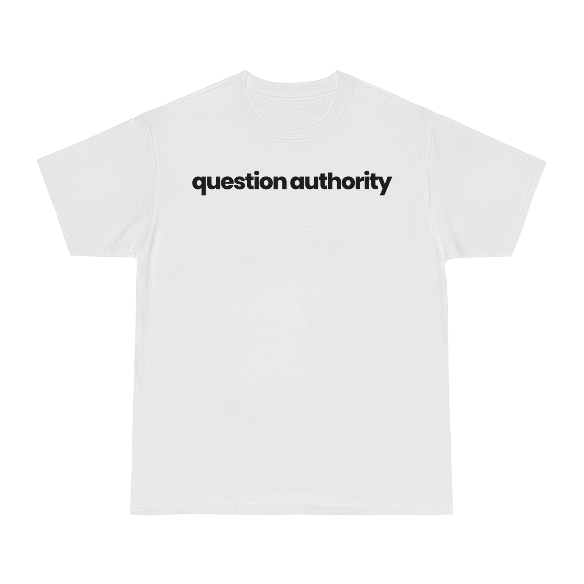 Question Authority T-shirt - hdlm.brgnd