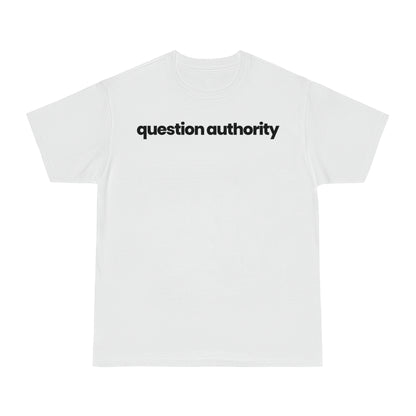 Question Authority T-shirt - hdlm.brgnd