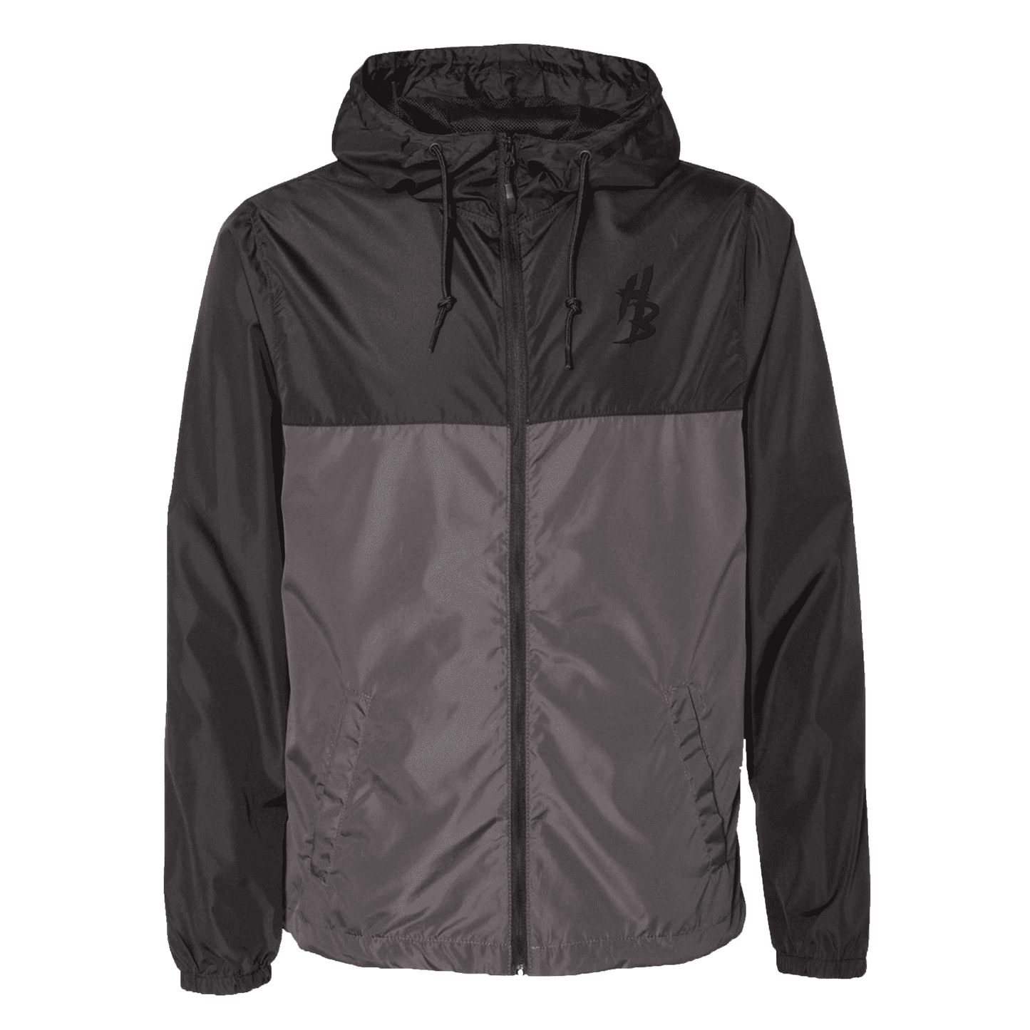 Black & Graphite Lightweight Windbreaker - hdlm.brgnd