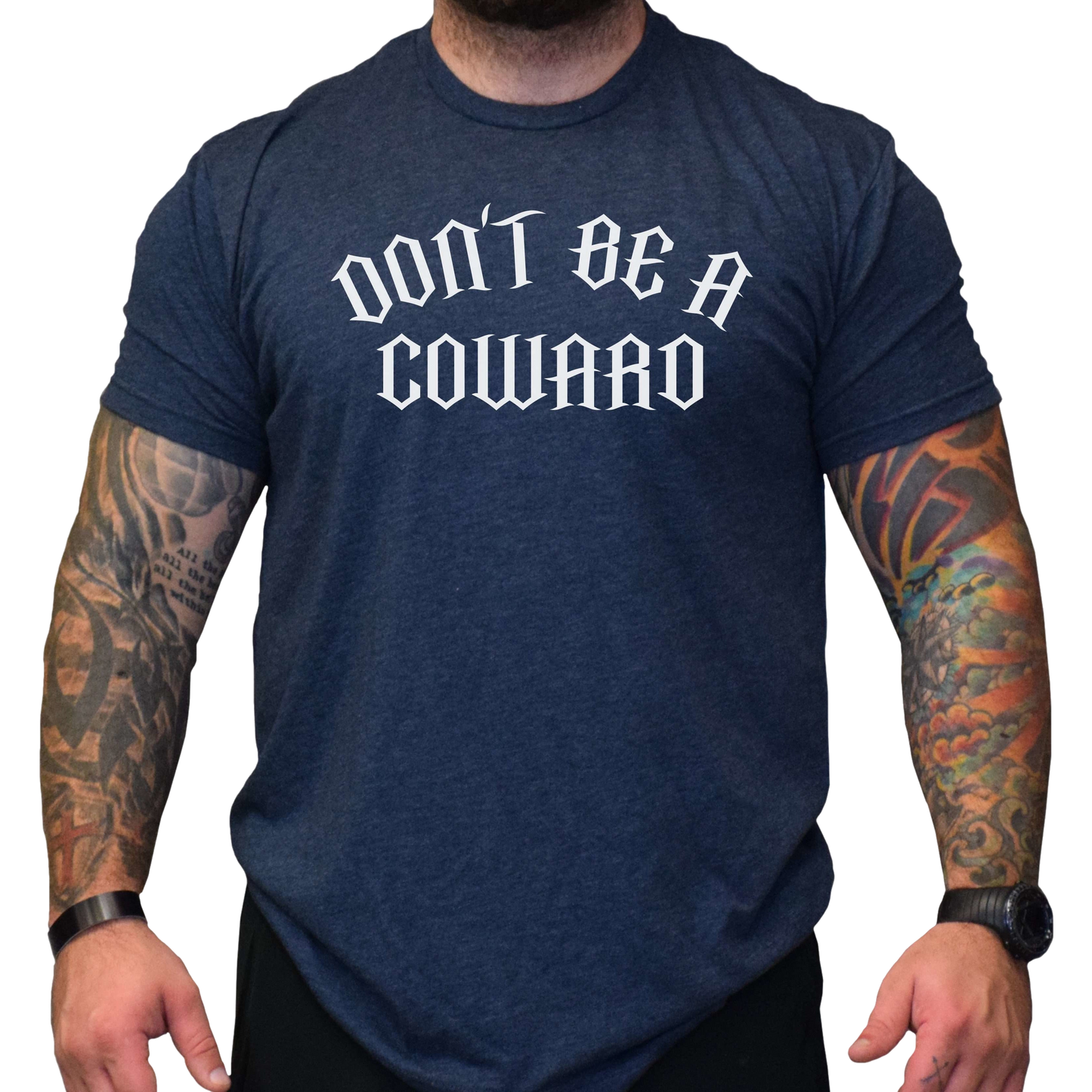 Don't Be A Coward Men's T-Shirt - hdlm.brgnd