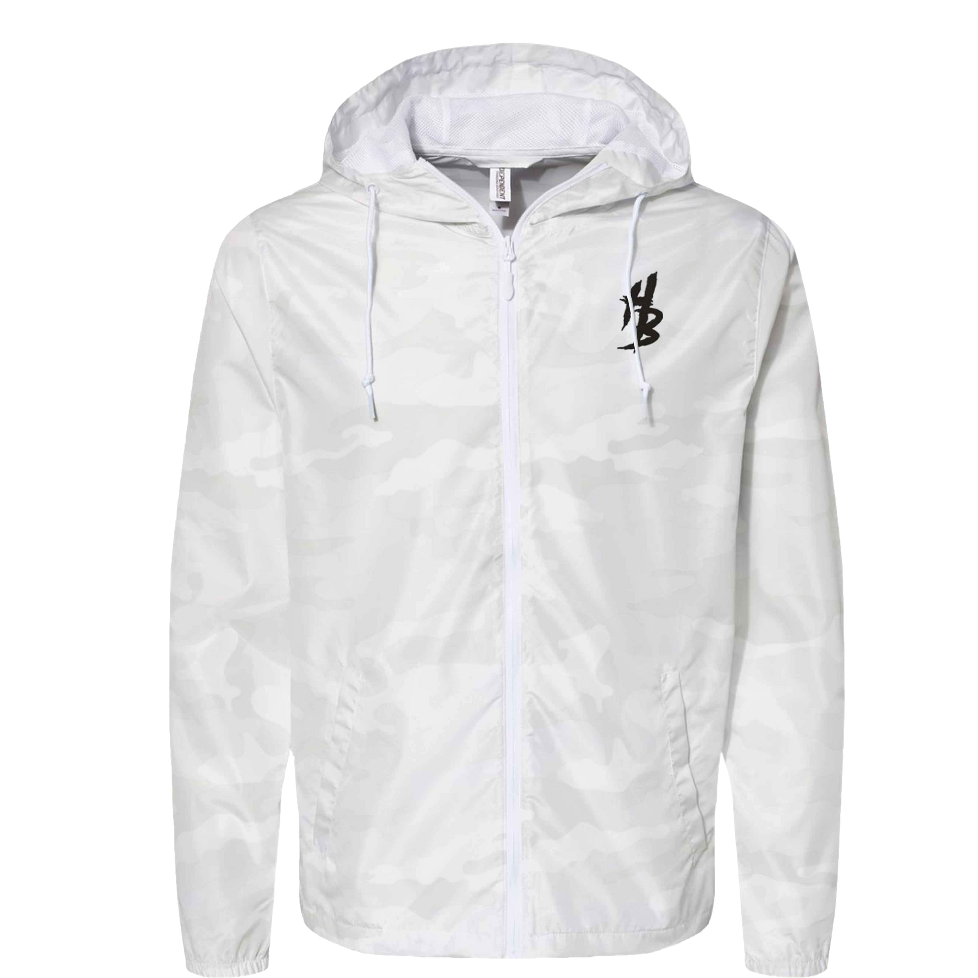 Snow Camo Lightweight Windbreaker - hdlm.brgnd