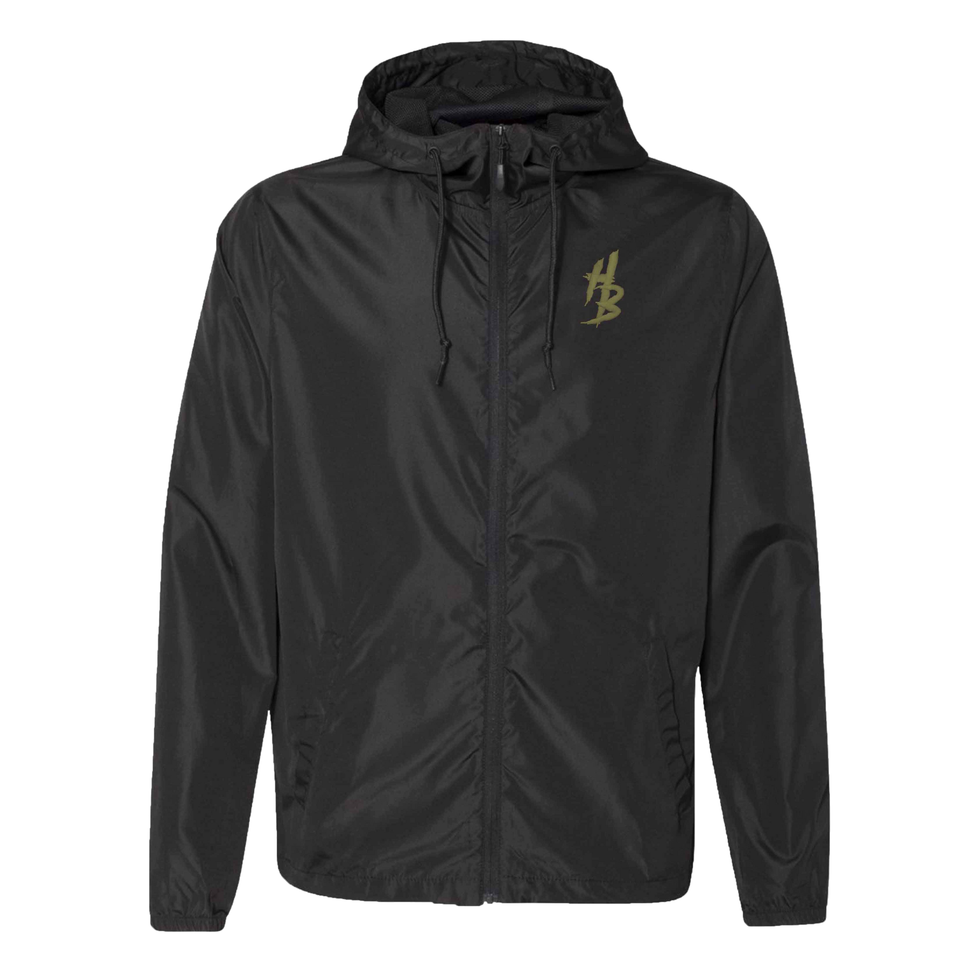 Black Lightweight Windbreaker - hdlm.brgnd