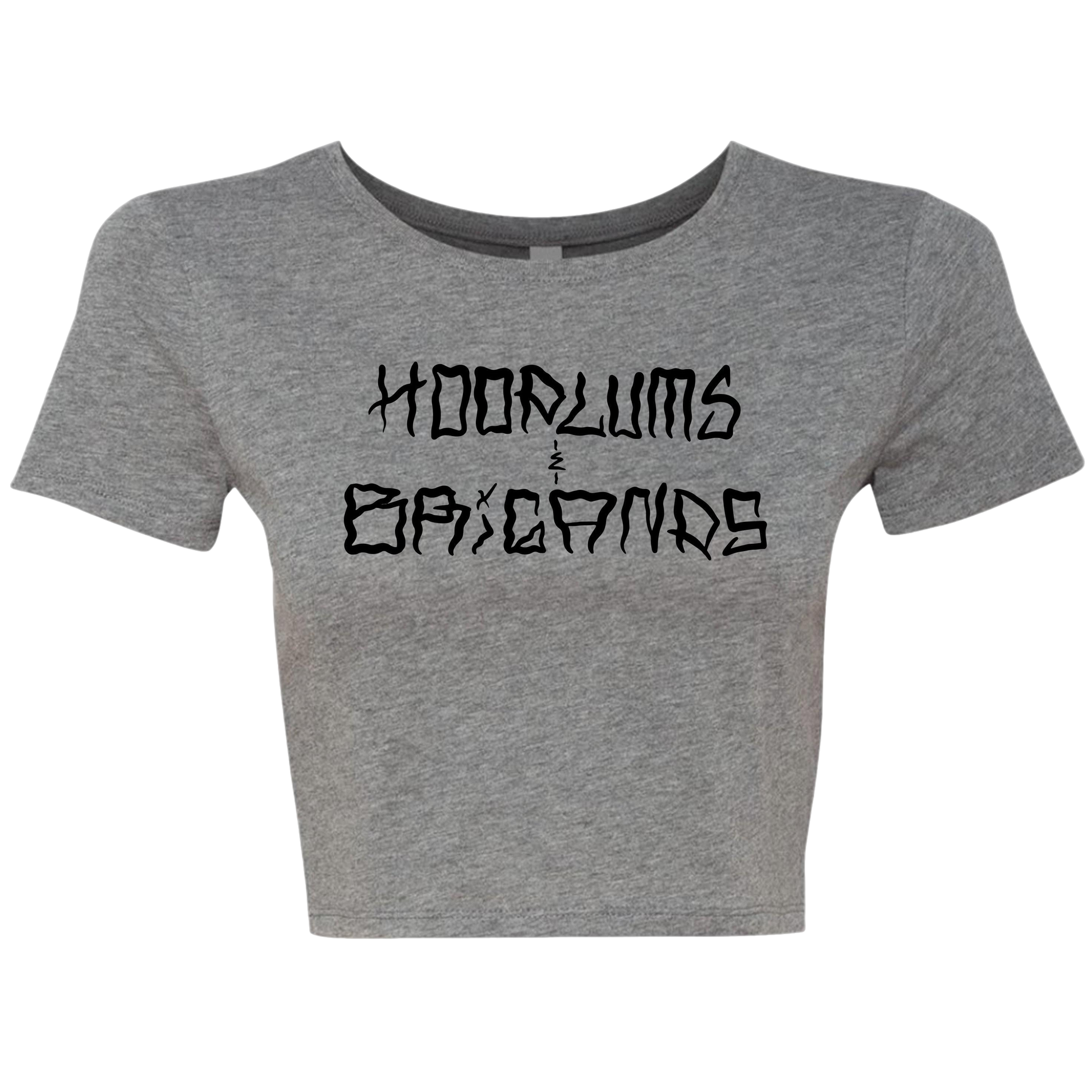 Hoodlums & Brigands Logo Crop Top - hdlm.brgnd