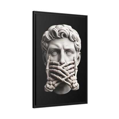 Speak No Evil Canvas & Frame - hdlm.brgnd