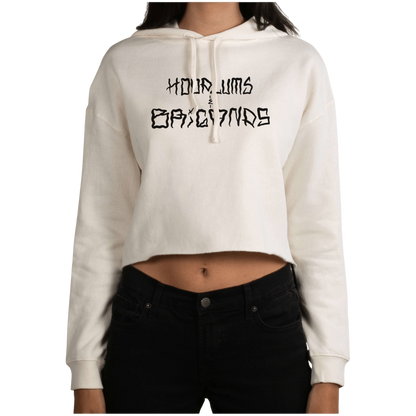 Hoodlums & Brigands Logo Crop Hoodie - hdlm.brgnd