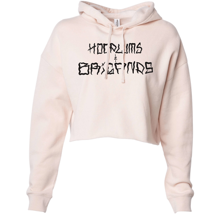 Hoodlums & Brigands Logo Crop Hoodie - hdlm.brgnd