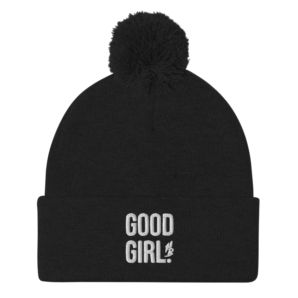 Good Girl Pom-Pom Beanie - hdlm.brgnd