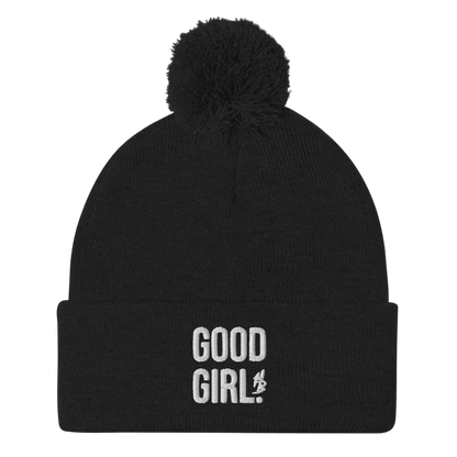 Good Girl Pom-Pom Beanie - hdlm.brgnd