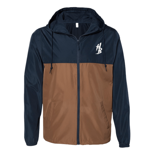 Navy Saddle Windbreaker - hdlm.brgnd