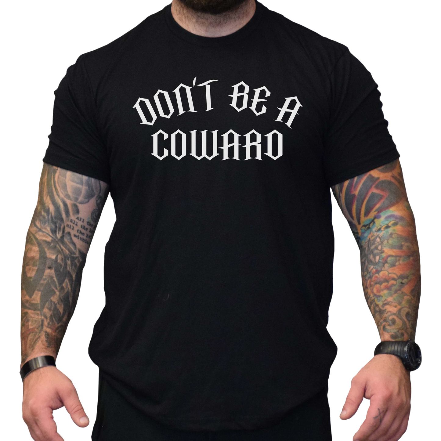 Don't Be A Coward Men's T-Shirt - hdlm.brgnd