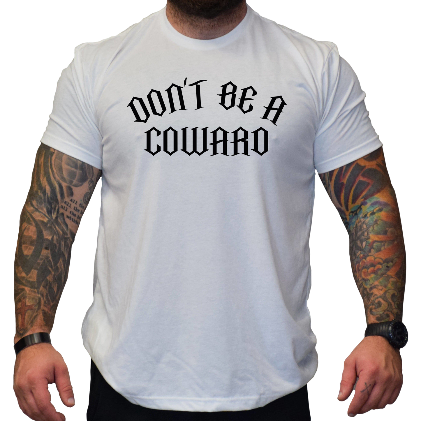 Don't Be A Coward Men's T-Shirt - hdlm.brgnd