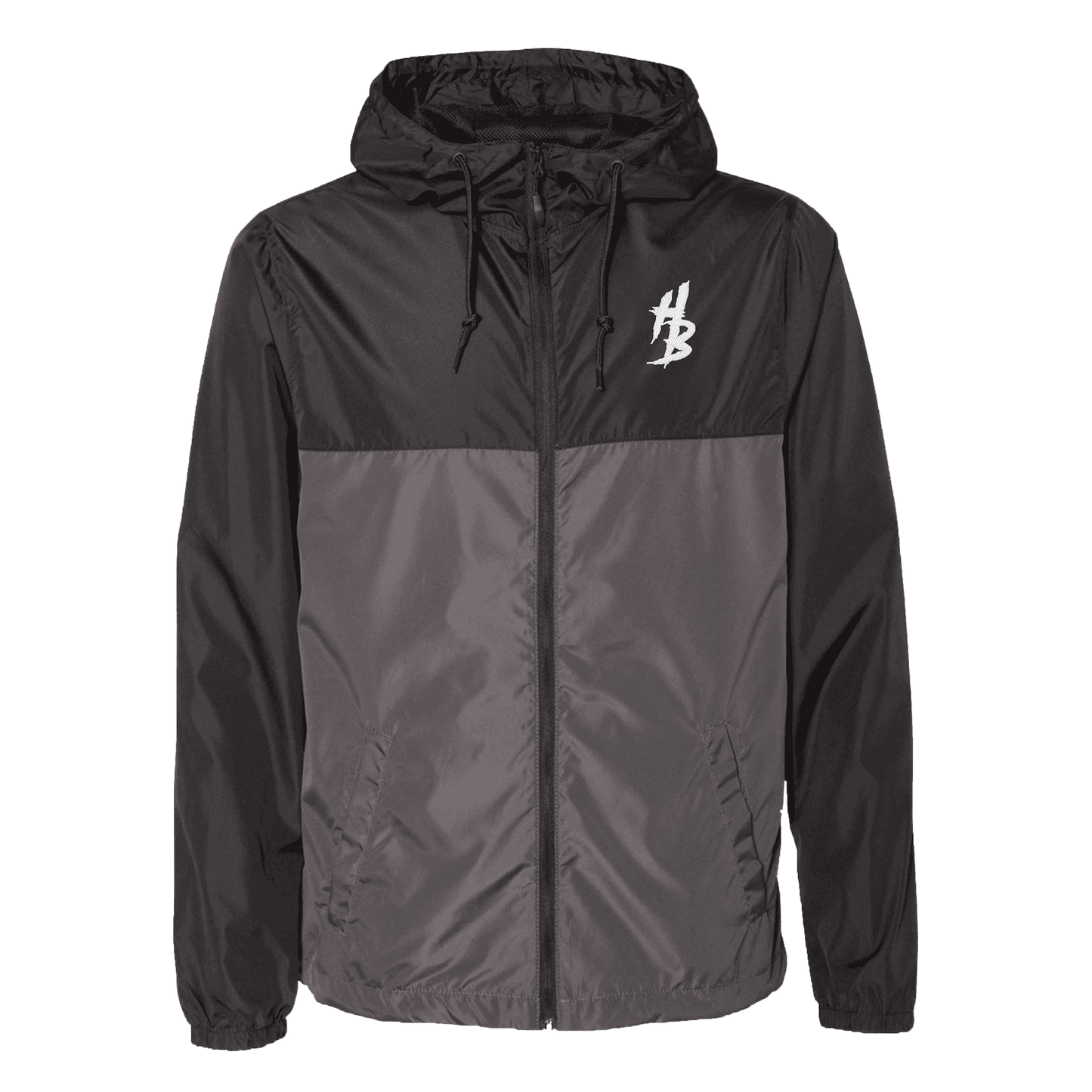 Black & Graphite Lightweight Windbreaker - hdlm.brgnd