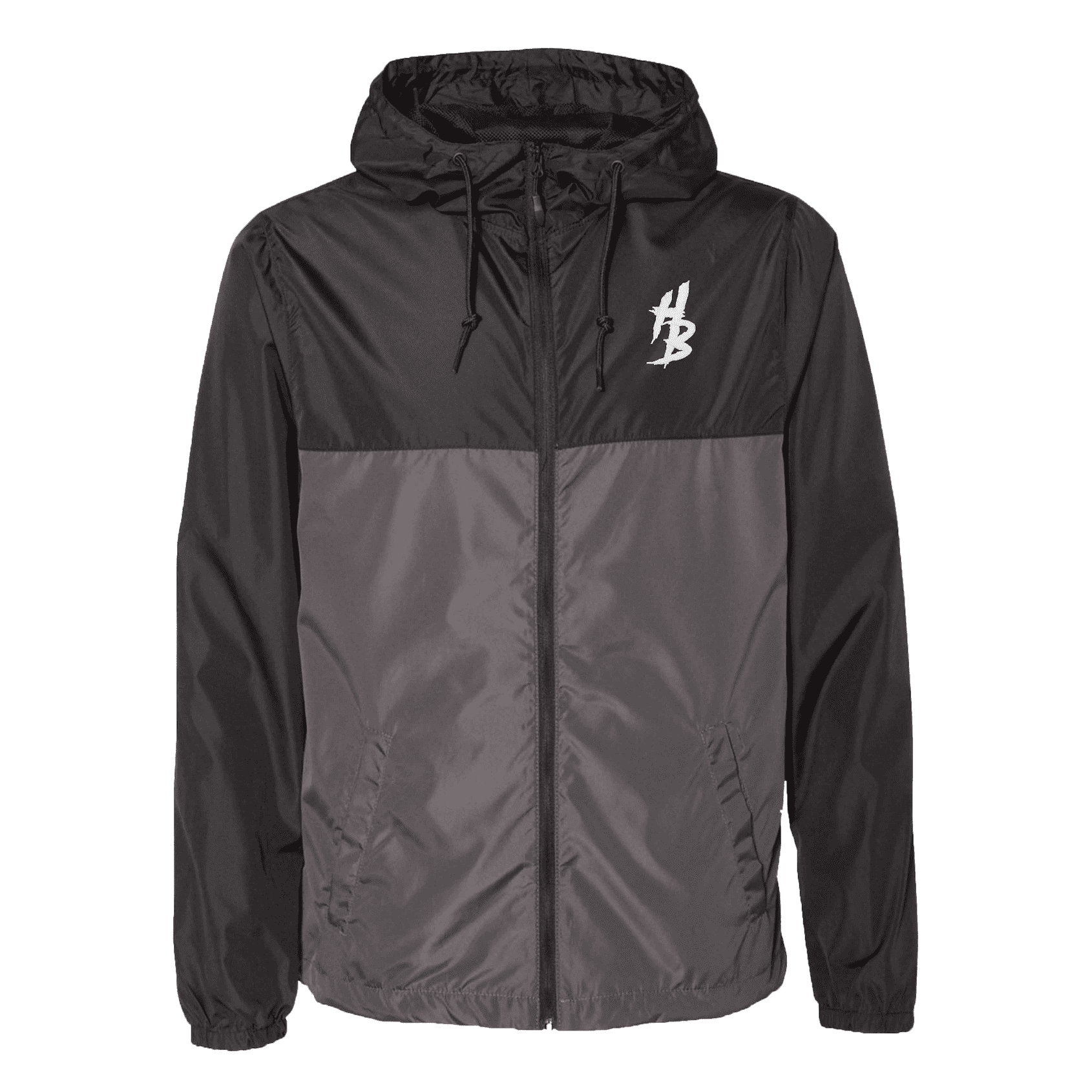 Black & Graphite Lightweight Windbreaker - hdlm.brgnd