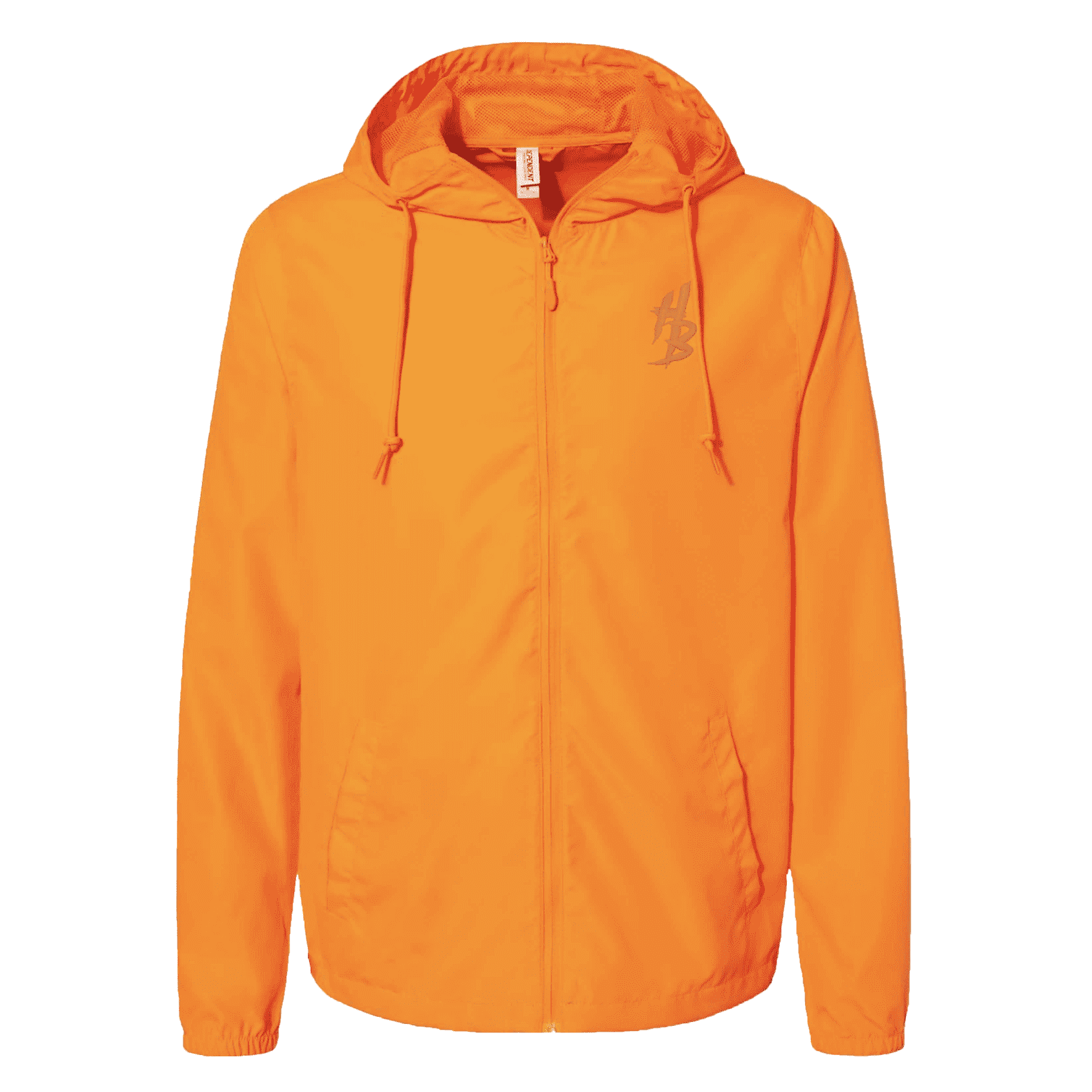 Orange Lightweight Windbreaker - hdlm.brgnd