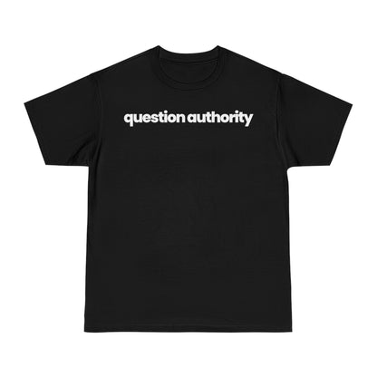 Question Authority T-shirt - hdlm.brgnd