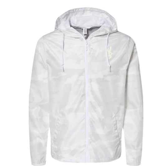 Snow Camo Lightweight Windbreaker - hdlm.brgnd