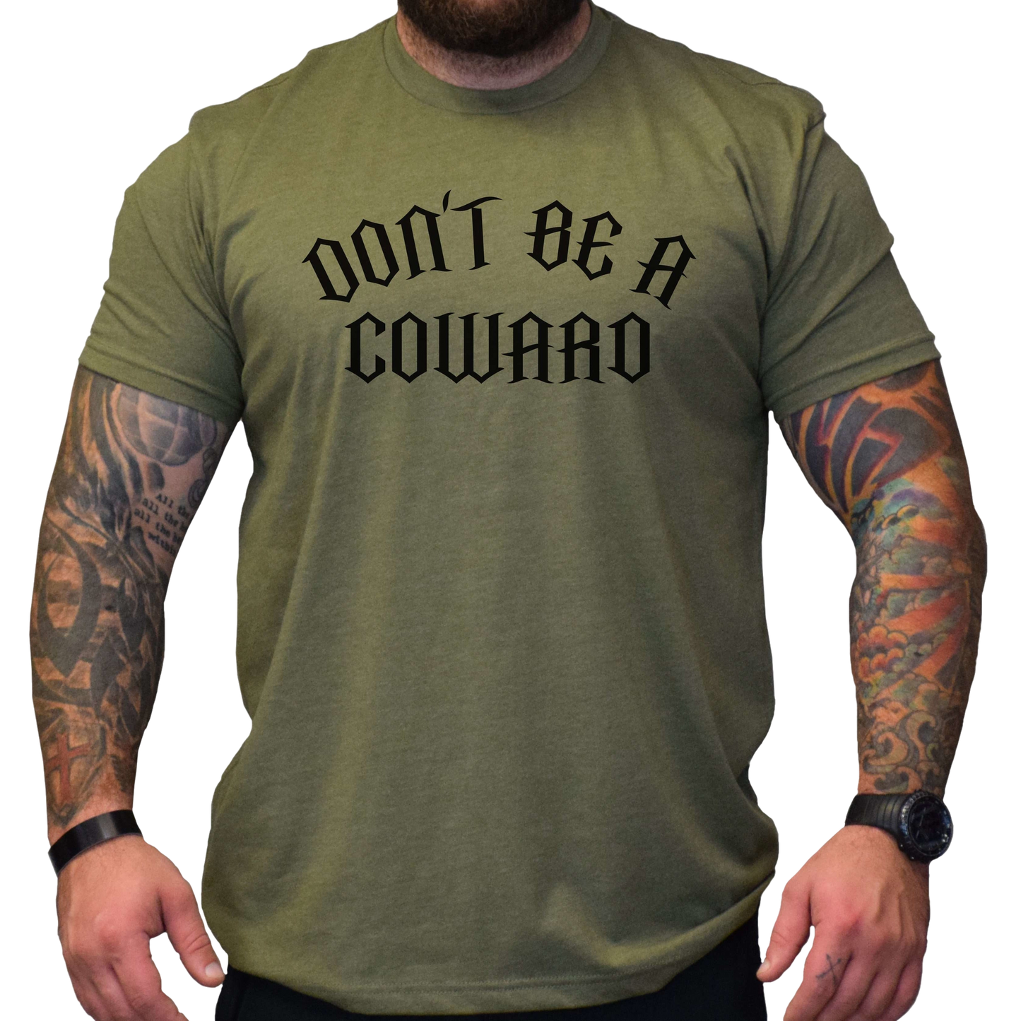 Don't Be A Coward Men's T-Shirt - hdlm.brgnd