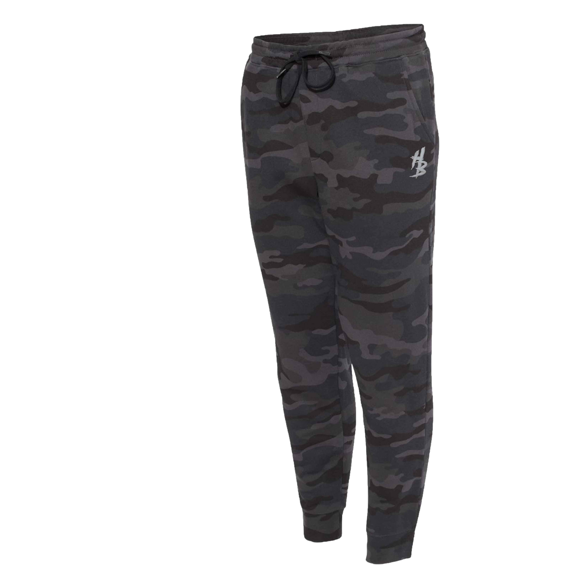 HB Black Camo Sweatpants - hdlm.brgnd