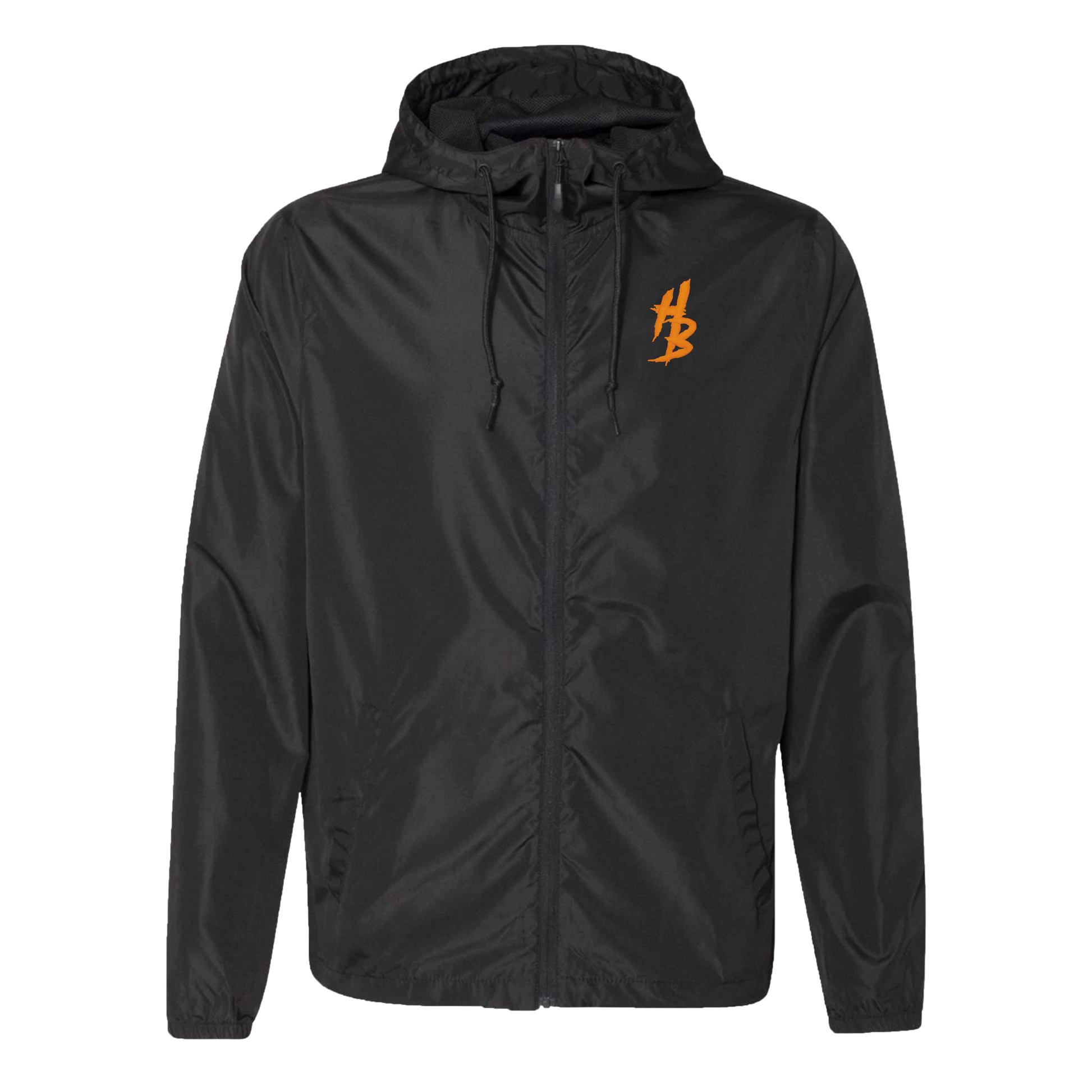 Black Lightweight Windbreaker - hdlm.brgnd