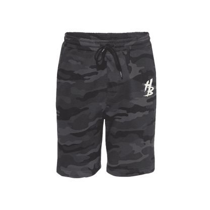 HB Black Camo Shorts - hdlm.brgnd