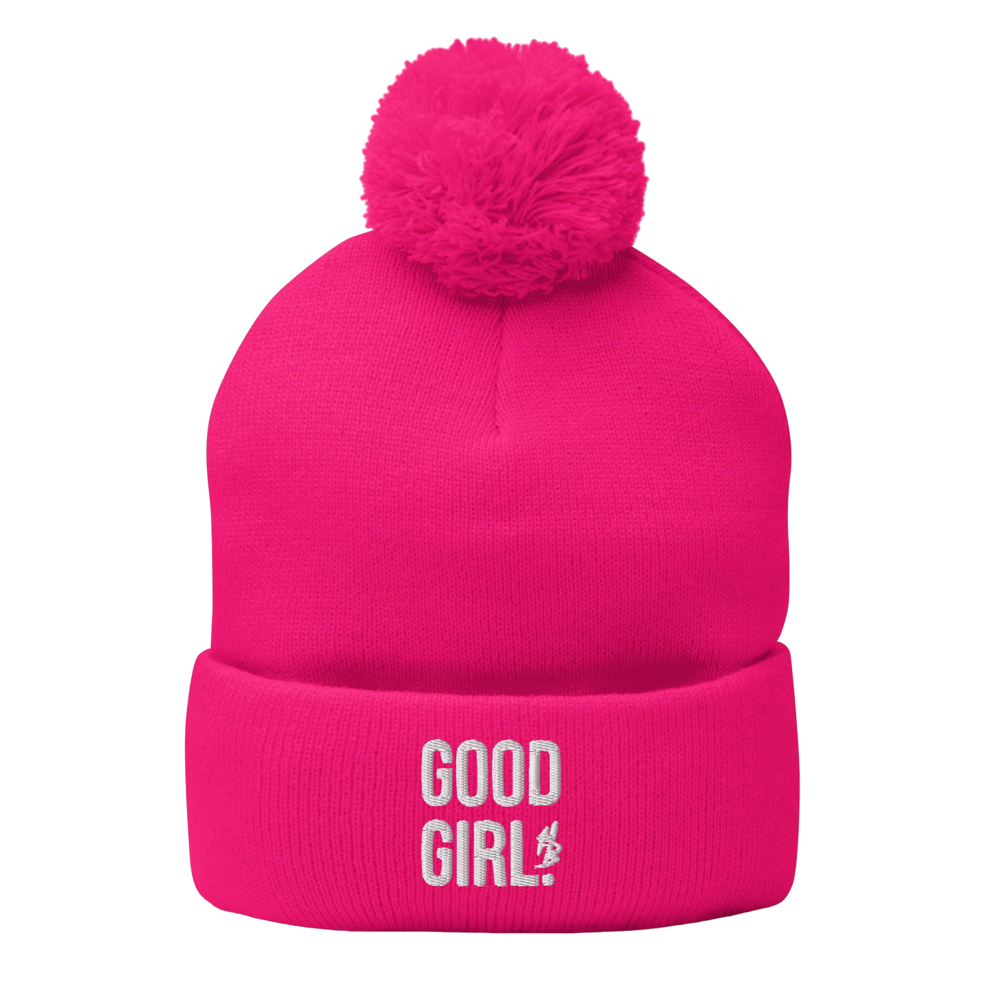 Good Girl Pom-Pom Beanie - hdlm.brgnd