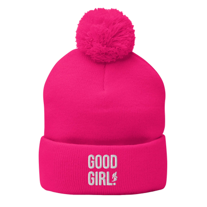 Good Girl Pom-Pom Beanie - hdlm.brgnd