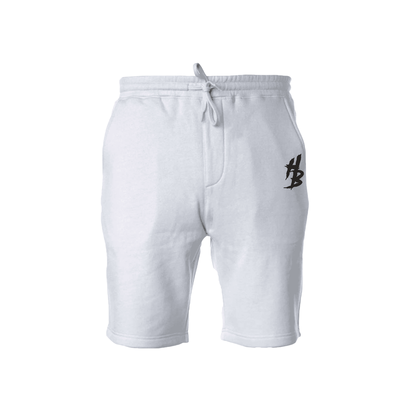 HB White Shorts - hdlm.brgnd