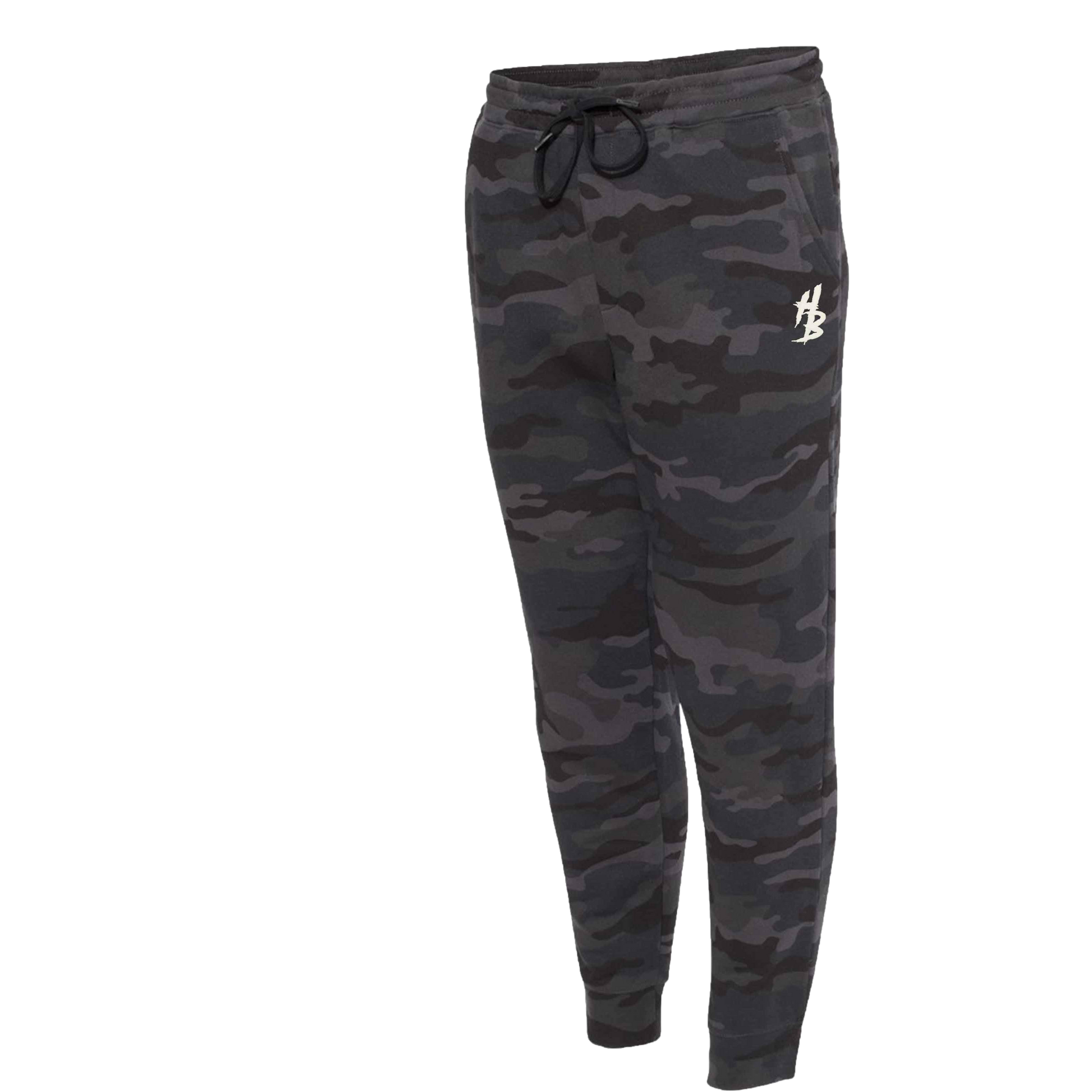 HB Black Camo Sweatpants - hdlm.brgnd