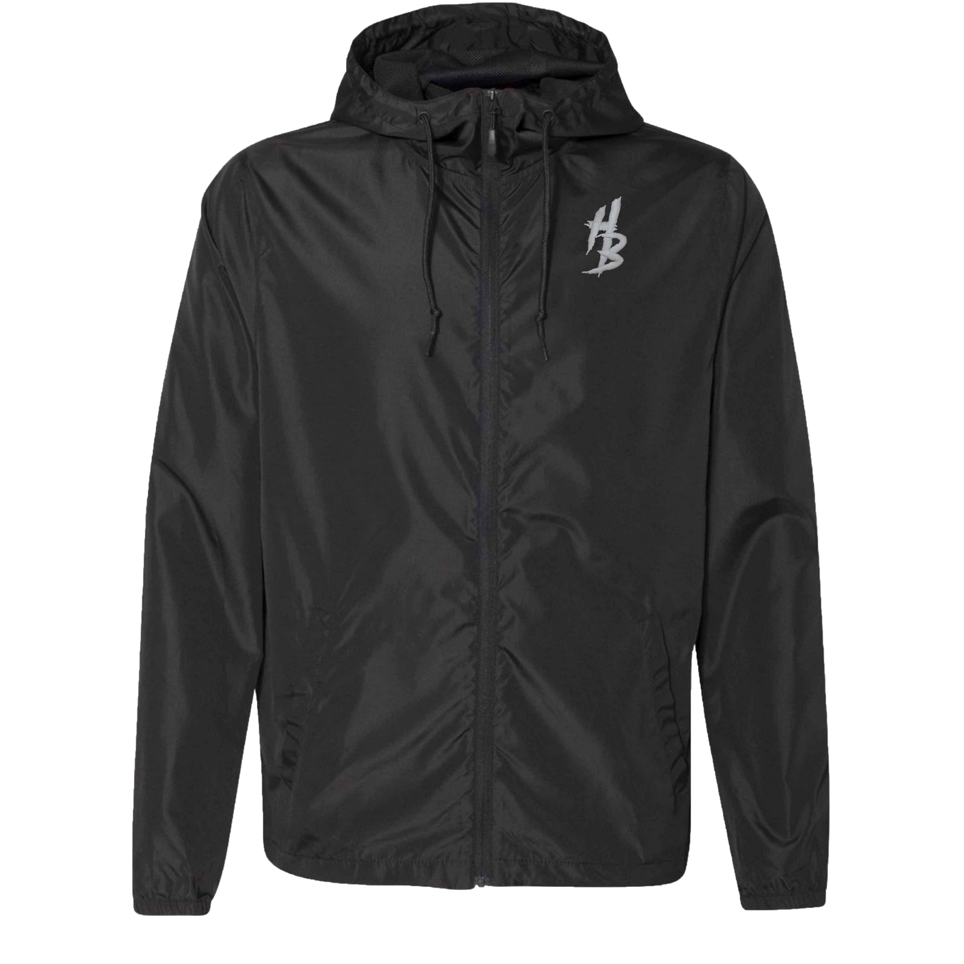 Black Lightweight Windbreaker - hdlm.brgnd