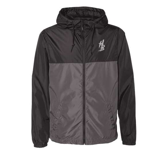 Black & Graphite Lightweight Windbreaker - hdlm.brgnd